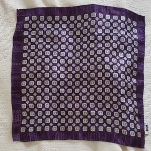 Joseph Abboud Purple Pocket Square Silk
